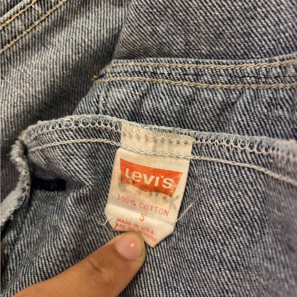 Vintage 80s Levis Denim Trucker Kids Jacket Made In USA - Picture 6 of 7